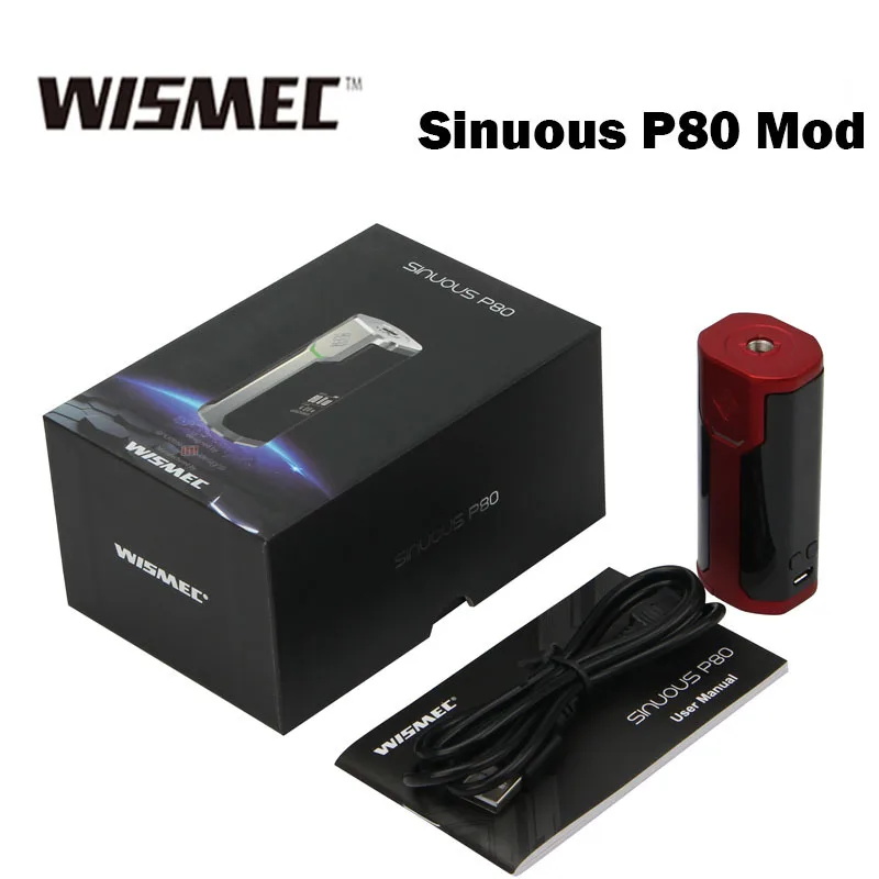 Мод WISMEC извилистый P80 TC для электронной сигареты Elabo Mini Tank максимальная мощность 80