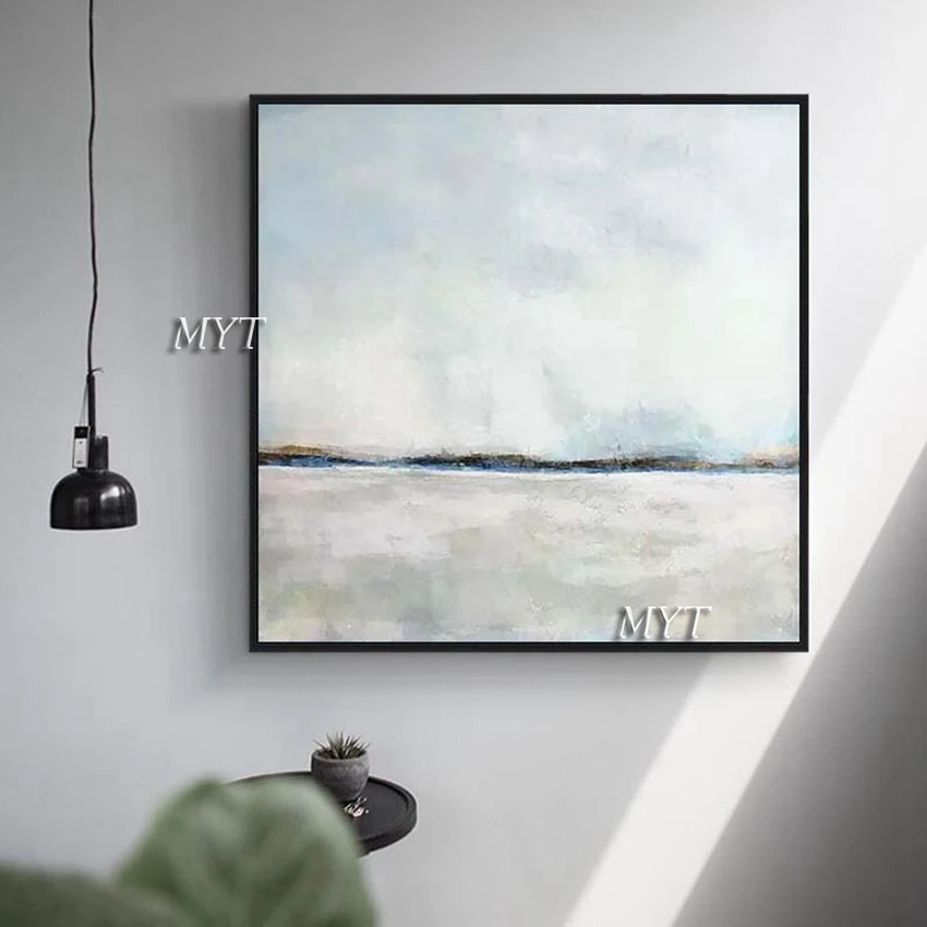 

2020 Limited Real Cuadros Decoracion 100% Hand-painted, Abstract Sky And Earth, Painting Art Murals, Living Room Decoration.