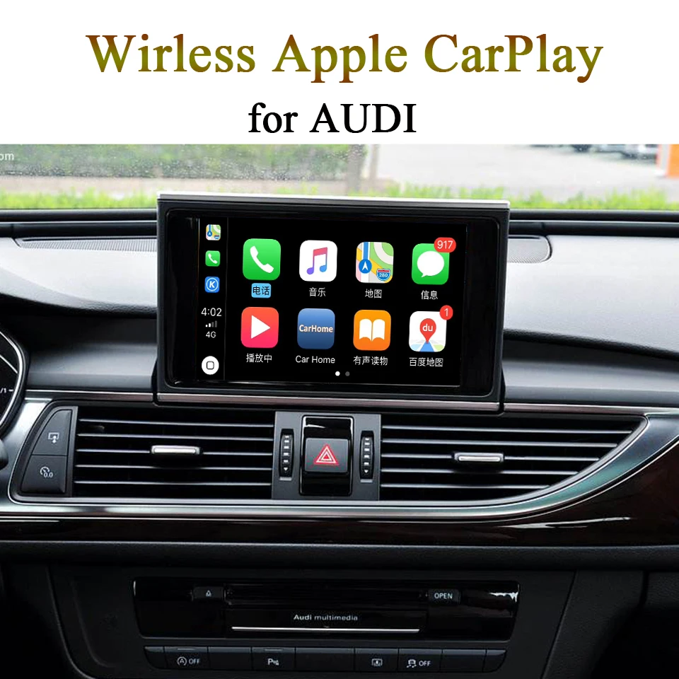 Автомобиль беспроводной Carplay видео интерфейс для AUDI 3g MMI/MIB системы A3 Q3 Q5 A6 A4 Q7 Поддержка Apple Carplay Android авто