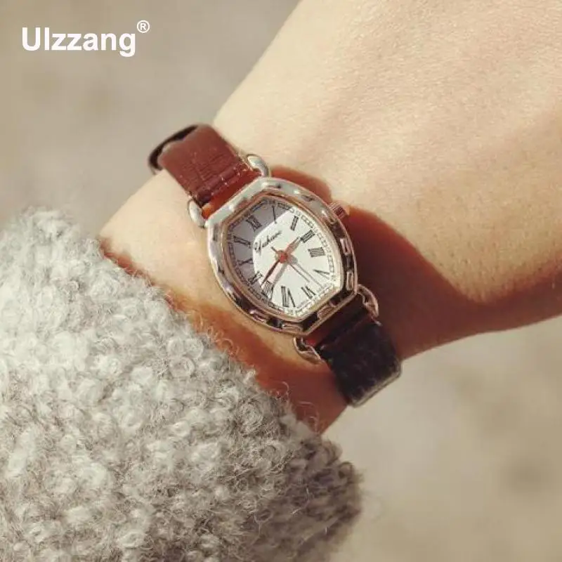 Модные красивые черные белые розовые розовое золото стальной корпус Римский