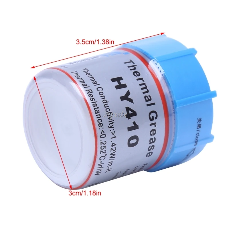 

10g HY410-CN10 Thermal Grease CPU Chipset Cooling Compound Silicone Paste 1.42W Whosale&Dropship