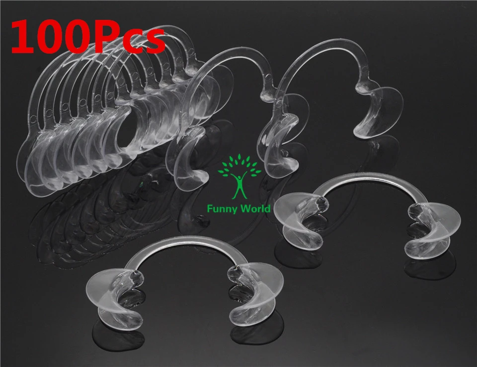 

High Quality 100Pcs Cheek Openers Medium Size Cheek Retractor C-Shape Intraoral