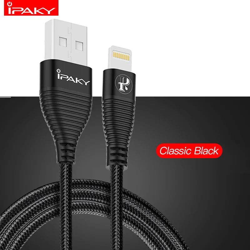 IPAKY USB Cable for iPhone x Charger Charging Cable for iPhone 8 7 6 6s plus USB Data Cable Phone Cord Adapter