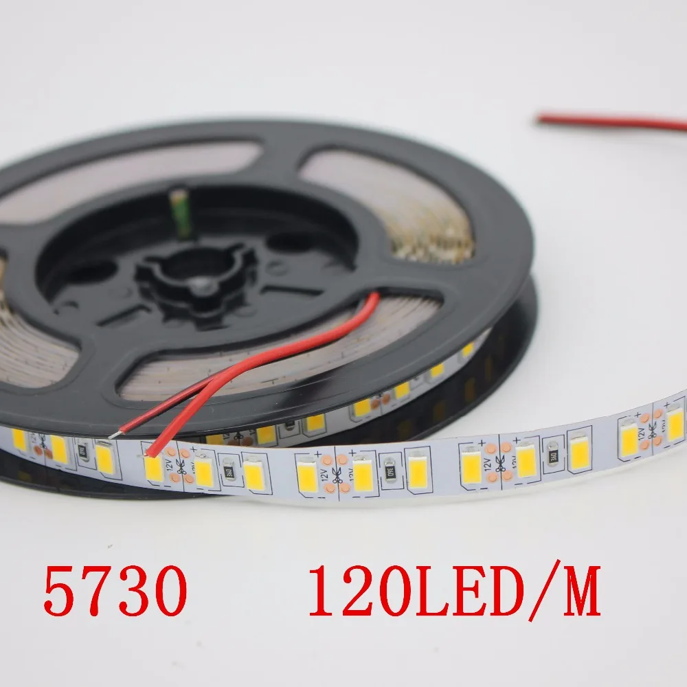 120 светодиодов/м 1 м/2 м/3 М/4 м/5 м СВЕТОДИОДНАЯ лента SMD 5730 Гибкая 5630 не