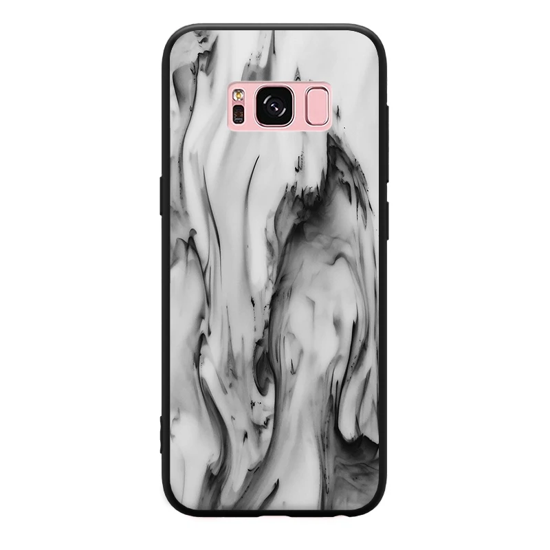 Эстетические удобные живописи тушью Pattern для Samsung Galaxy S6 S7 край S8 S9 Plus Note 3 4 5 8 9 Жесткий чехол для телефона - Цвет: 9227