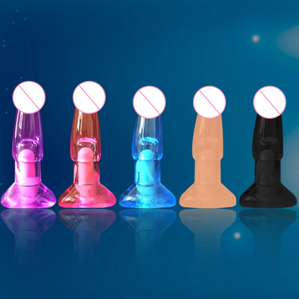12cm Silicone Jelly Design G-Spot Vibrating Anal Plug Adult Women Masturbation Couple Sex Toy NEW |