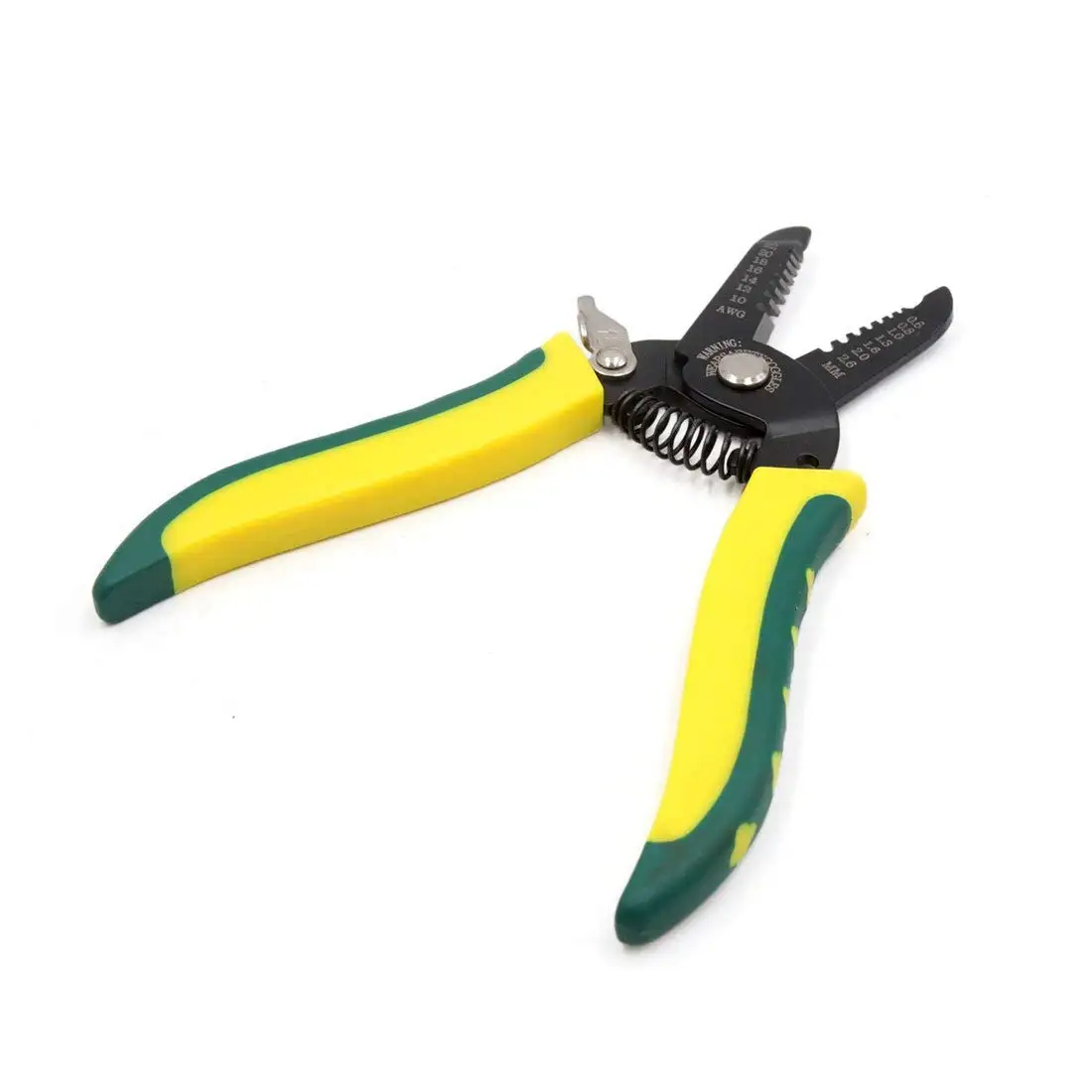 

uxcell Yellow Green 0.6-2.6mm Plastic Coated Wire Stripper Cutter Pliers Tool for Car
