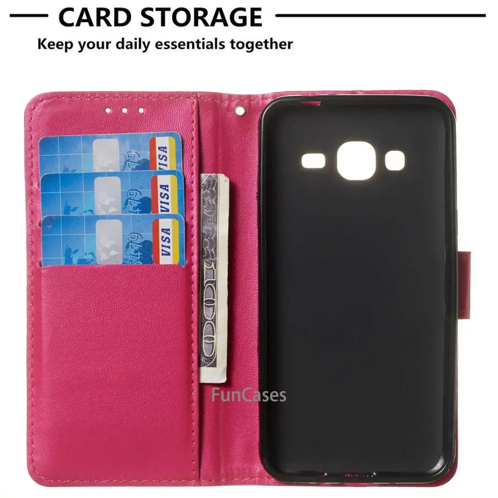 Кожаный чехол для samsung Galaxy J3 2016 j310 J320F 6 силиконовый флип-бумажник Funda Чехол