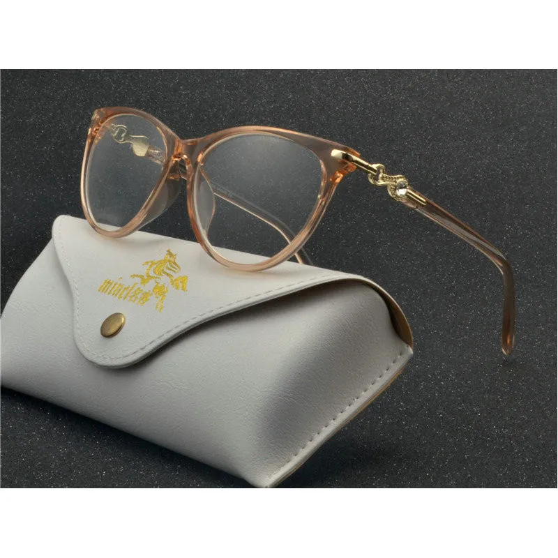 Женские прозрачные оправы для очков NX дизайнерские Брендовые очки со стразами и