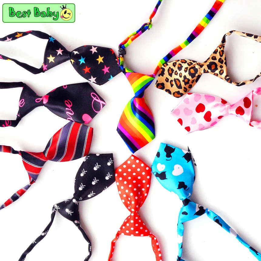 10 шт./лот цветные дешевые галстуки для собак банты ухода за щенками NL 001 кошками