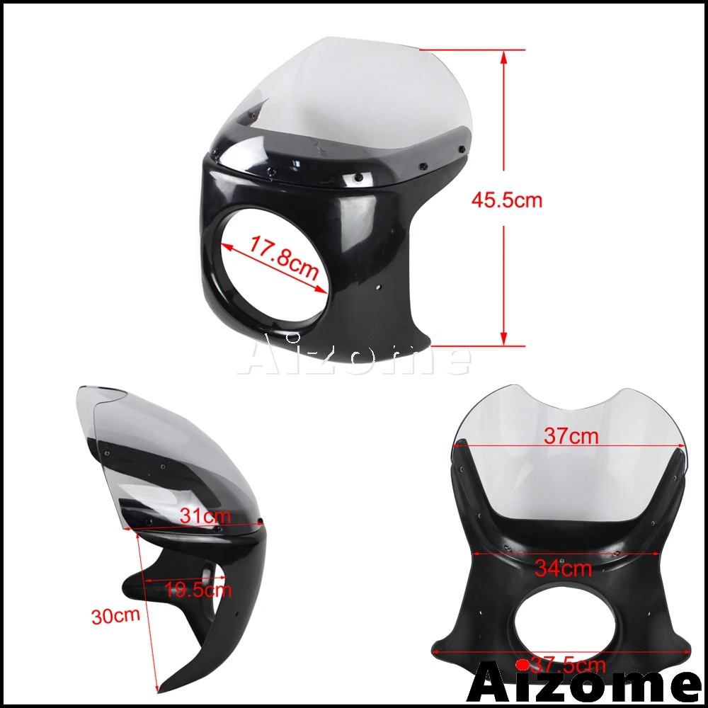 Универсальная мотоциклетная фара на лобовое стекло 7 дюймов для Suzuki GN GR GS GT GZ LS 125