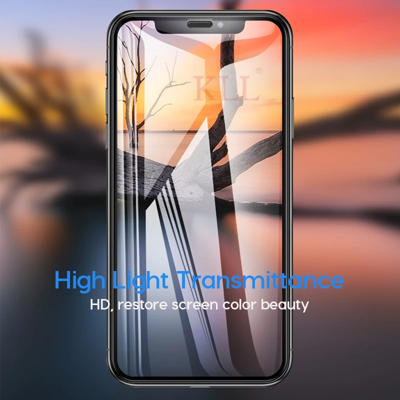 Без края полное покрытие закаленное стекло для iPhone XS MAX X XR большое окно без