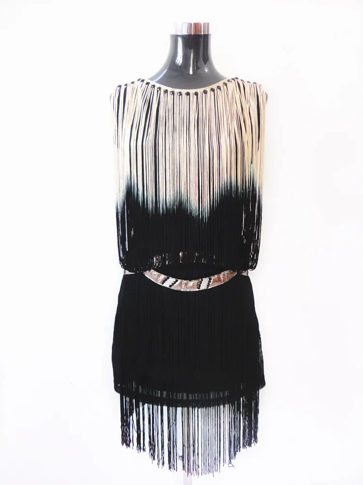 Летнее платье с кисточками Great Gatsby 1920 s платья оборками Повседневное