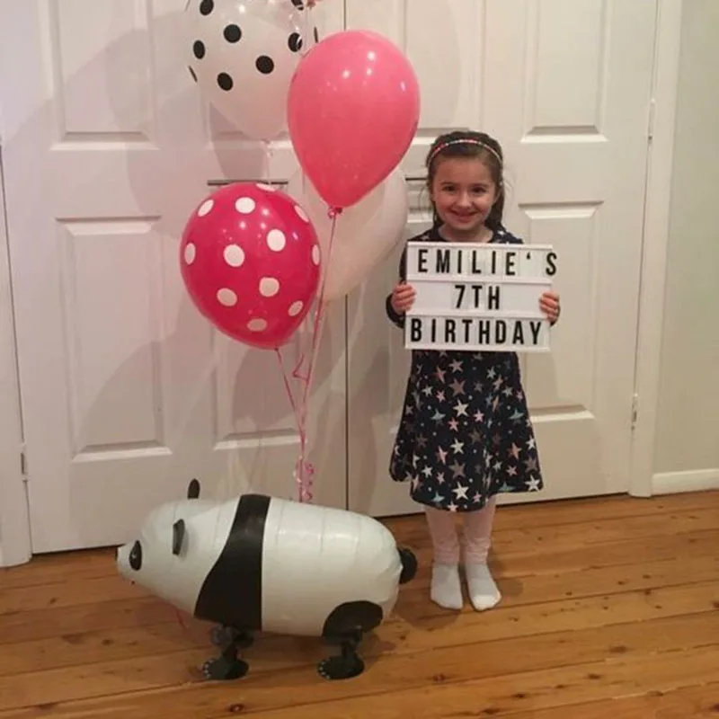 Walking Panda Mylar Balloon 1 шт. 65x42 см 3D панда большой гелий Globos украшения для дома на день