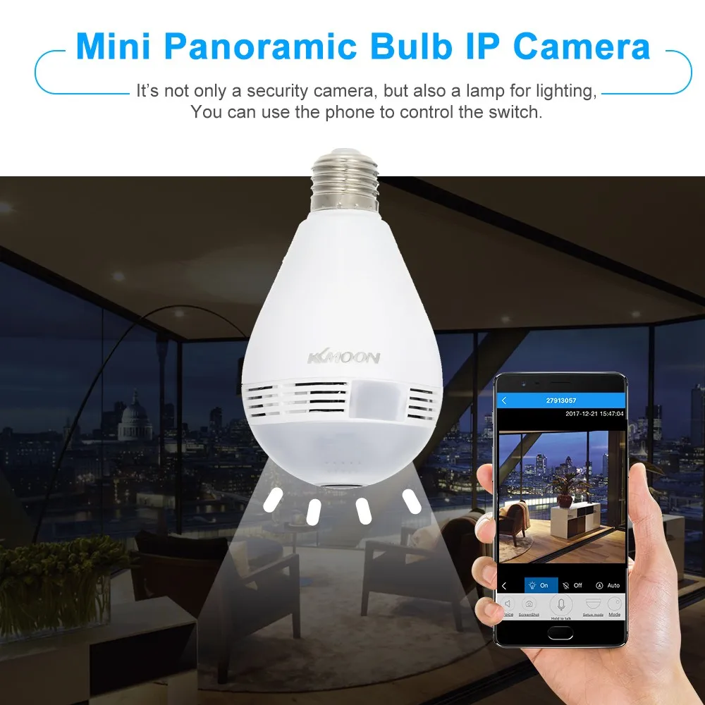 Мини Wifi ip-камера Беспроводная панорамная 1080 P Домашняя безопасность CCTV рыбий глаз