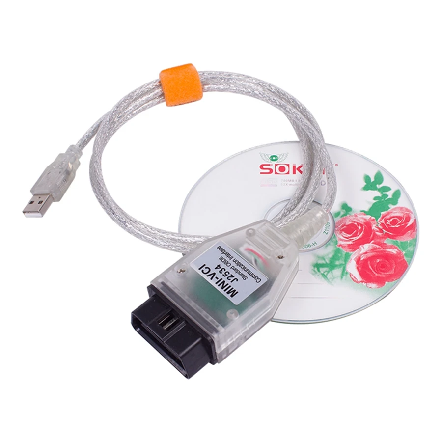 MINI VCI j2534 V16.00.017 Диагностика автомобиля OBD2 Стандартный инструмент для Toyota TIS Techstream