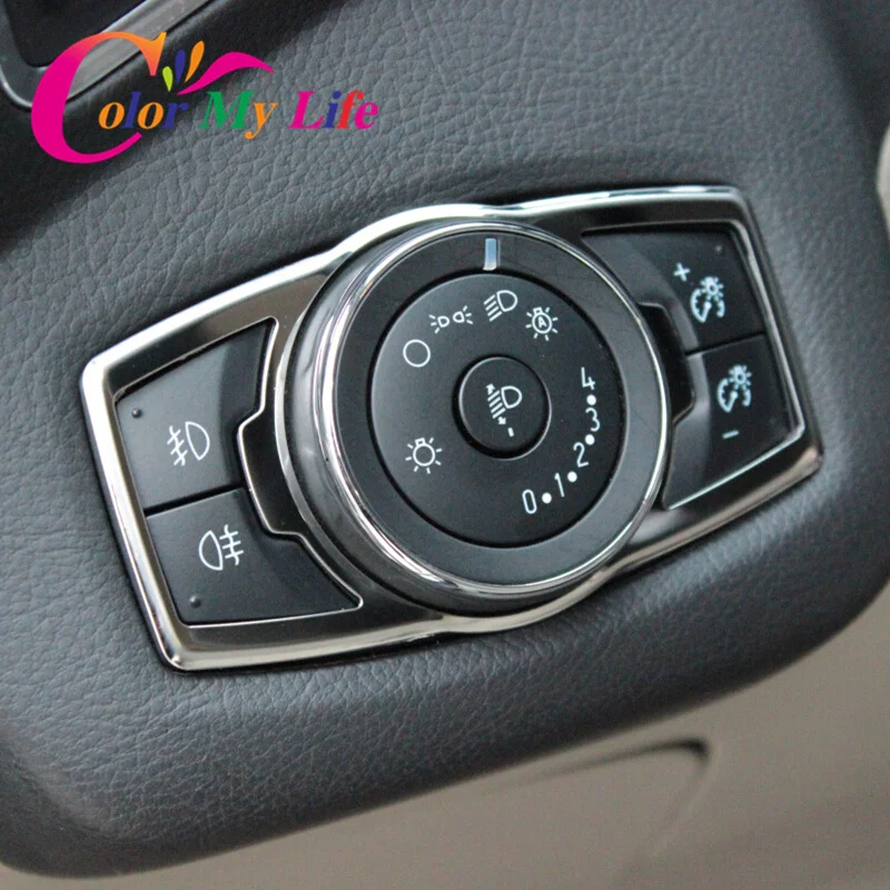 Цвет моя жизнь переключатель фар из нержавеющей стали блестки крышка наклейка