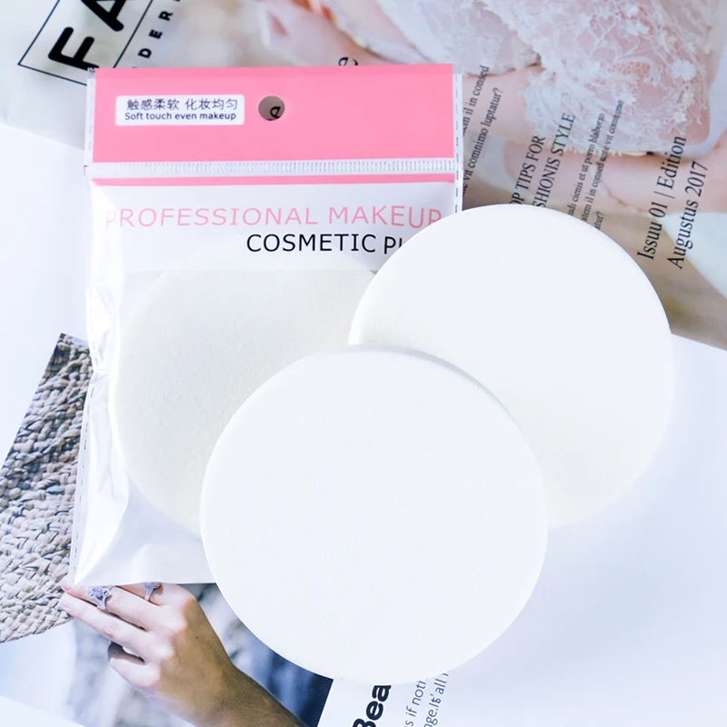 1 шт. влажная большая белая круглая форма косметическая пудра для макияжа