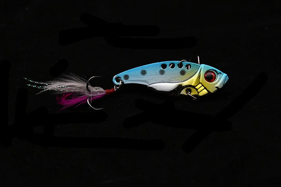 4pcs 5.5cm 12g hard VIBE fishing lure baits rattle shake deep diver spoon spinner for carp | Спорт и развлечения
