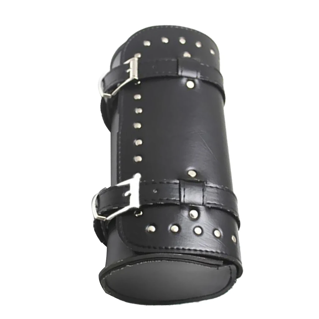 Black Luggage Roll Tool Storage Bag for Custom Motorcycle Touring Reinforced stitching and durable construction |