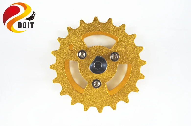 DOIT металлическая золотисто желтая гусеница приводное колесо из алюминиевого