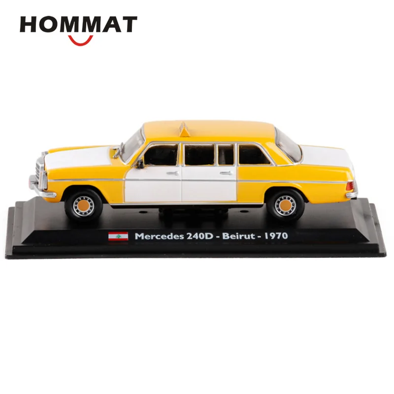 HOMMAT имитация 1:43 винтаж 240D 1970 бейрут такси кабина сплав литая игрушечная машина