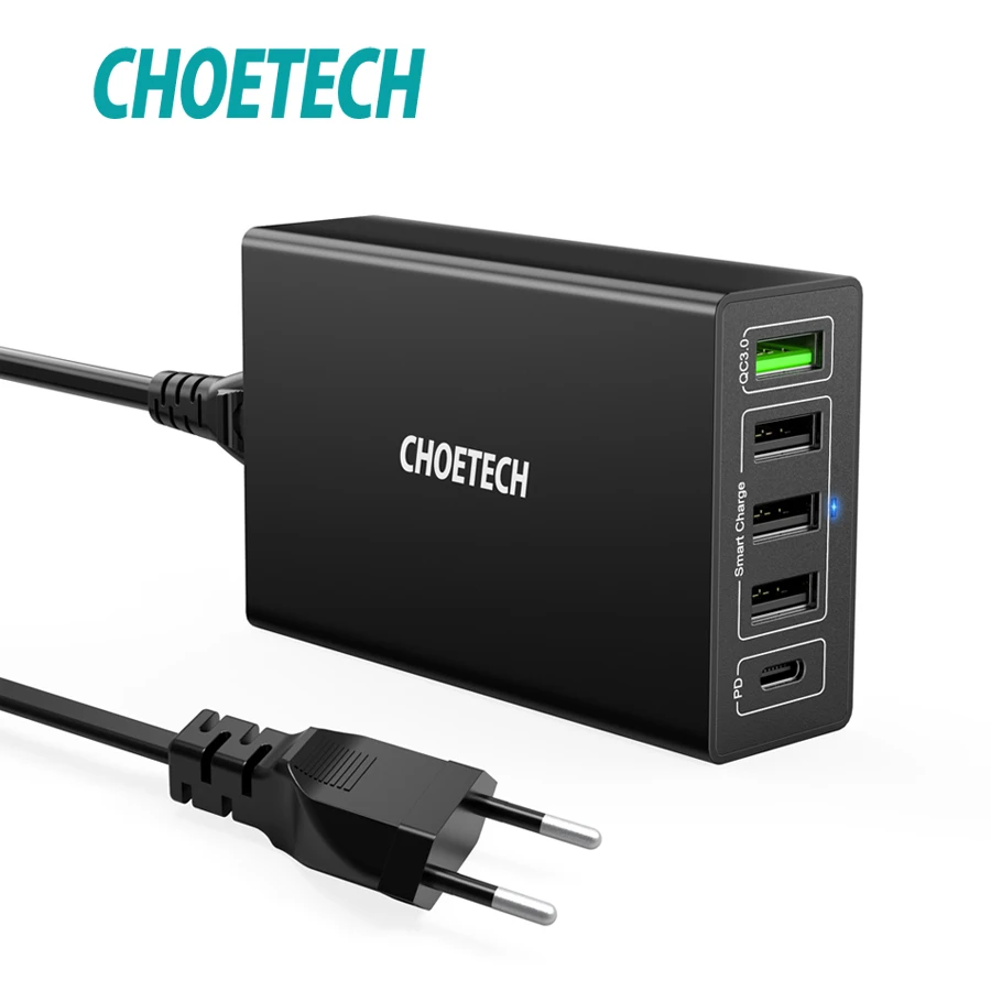 CHOETECH Quick Charge 3 0 Multi станция для зарядки с Usb QC3.0 PD зарядка iPhone Google Pixel samsung S9 Xiaomi Mi