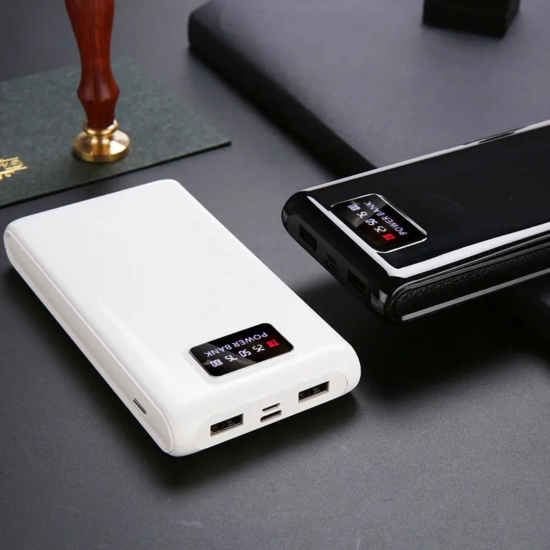 CHEZVOUS power Bank DIY Box ЖК дисплей 6X18650 Dual USB Shell портативный чехол с внешним зарядным
