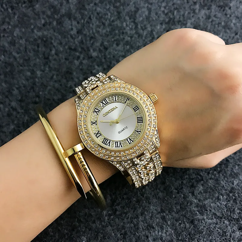 Женские кварцевые часы с кристаллами роскошные модные наручные 2019|reloj fashion|reloj