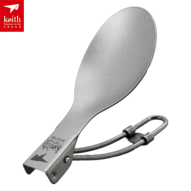 Кит три части титана столовые приборы складные Ложка и нож Spork кемпинговая вилка