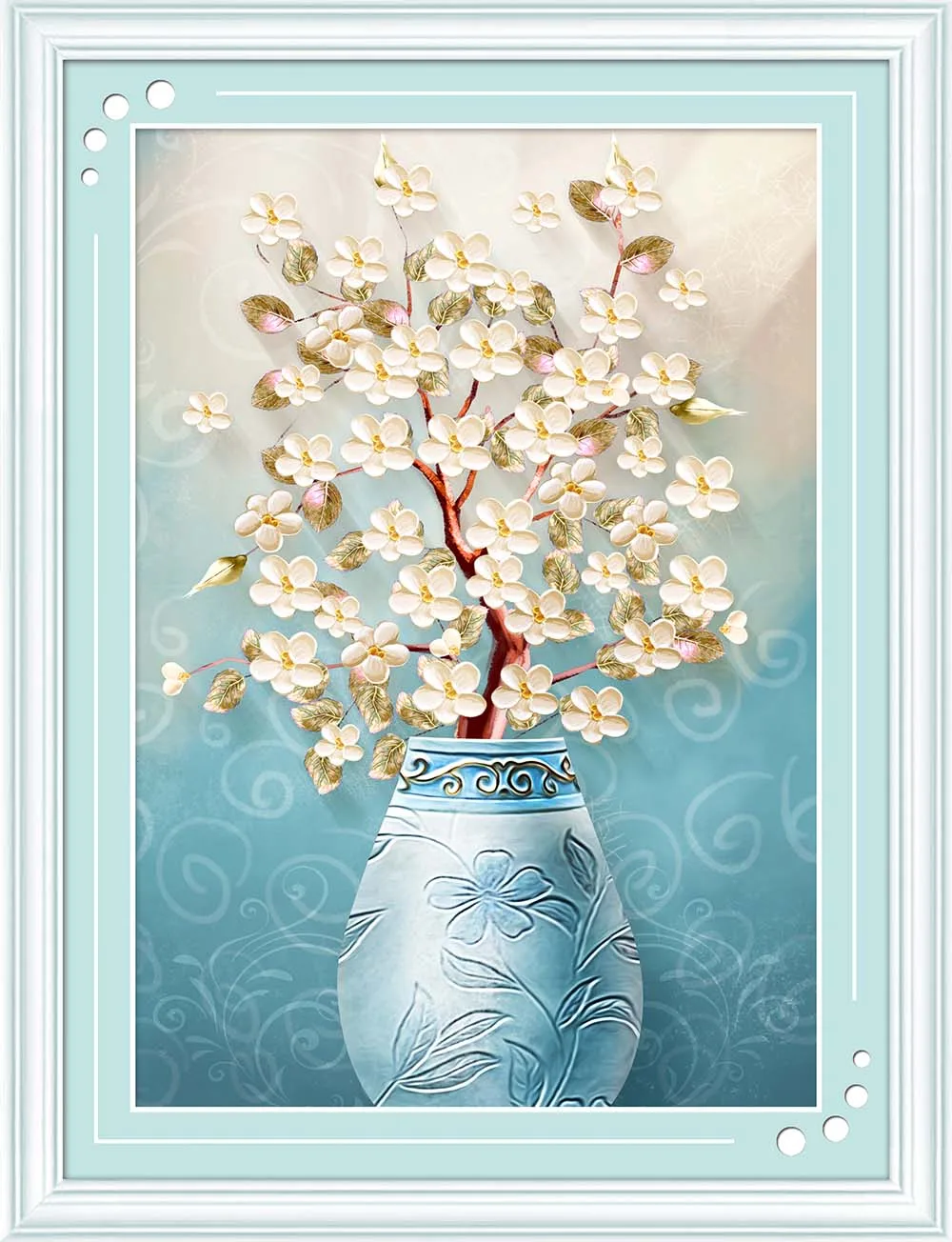 H2171 Meian, 45x60 см DIY денежное дерево, вышивка, полная живопись рукоделие, вышивка крестом, наборы, 14CT Вышивка крестиком, наборы для вышивки - Цвет: H2171