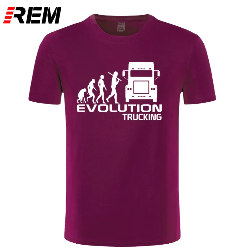 REM брендовая одежда EVOLUTION TRUCKING truck driver cab gift ideas забавная Футболка Мужская хлопковая футболка с коротким рукавом Топ Camiseta - Цвет: 4