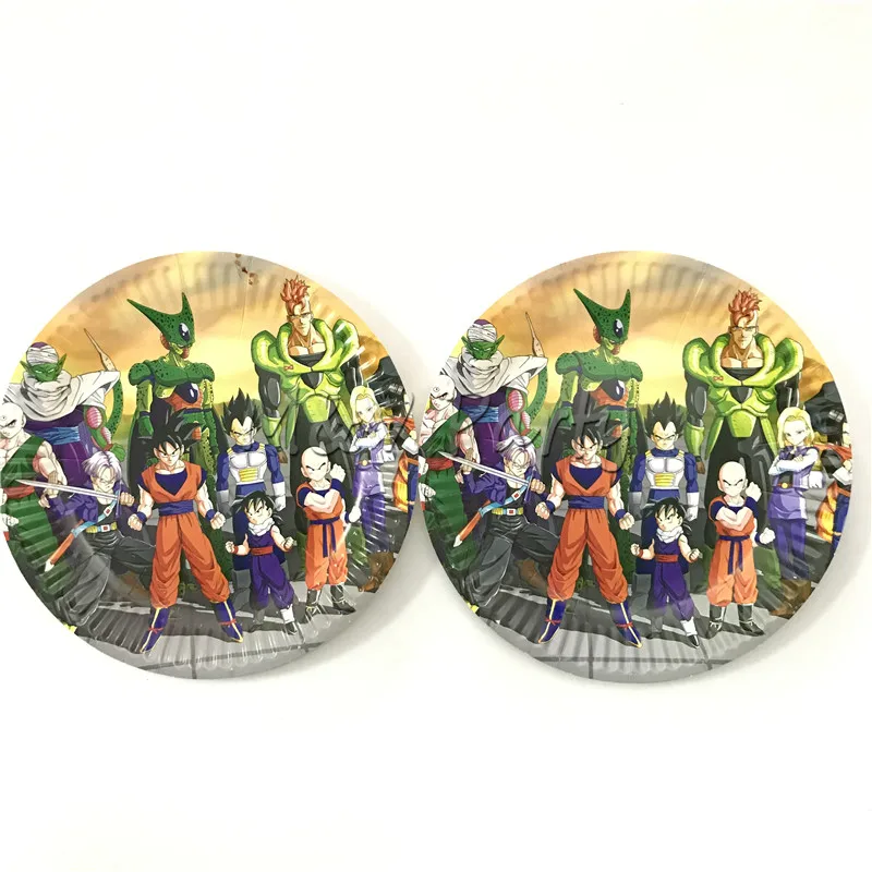 20 шт./лот тема Драконий жемчуг одноразовые 7 дюймовые круглые тарелки набор