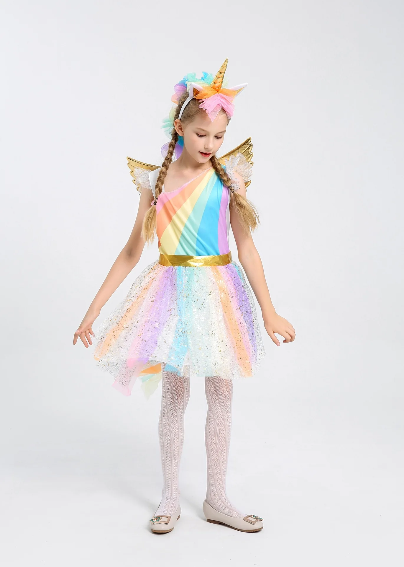 Disney Frozen Fancy Dress for Girls Unicorn Party up Kids Dresses Princess Halloween Carnival Costume Wear | Детская одежда и