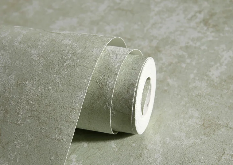 Papel де Parede спальня Винтаж обои Твердые нетканые обои фон для гостиной украшения дома - Цвет: Зеленый