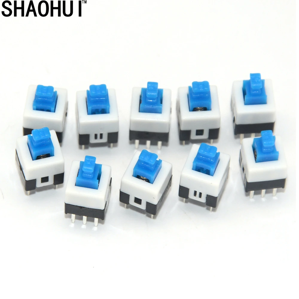 1000PCS 6 Pin Square 7mmx7mm New Product DPDT Mini Push Button Self-locking Switch free shipping | Обустройство дома