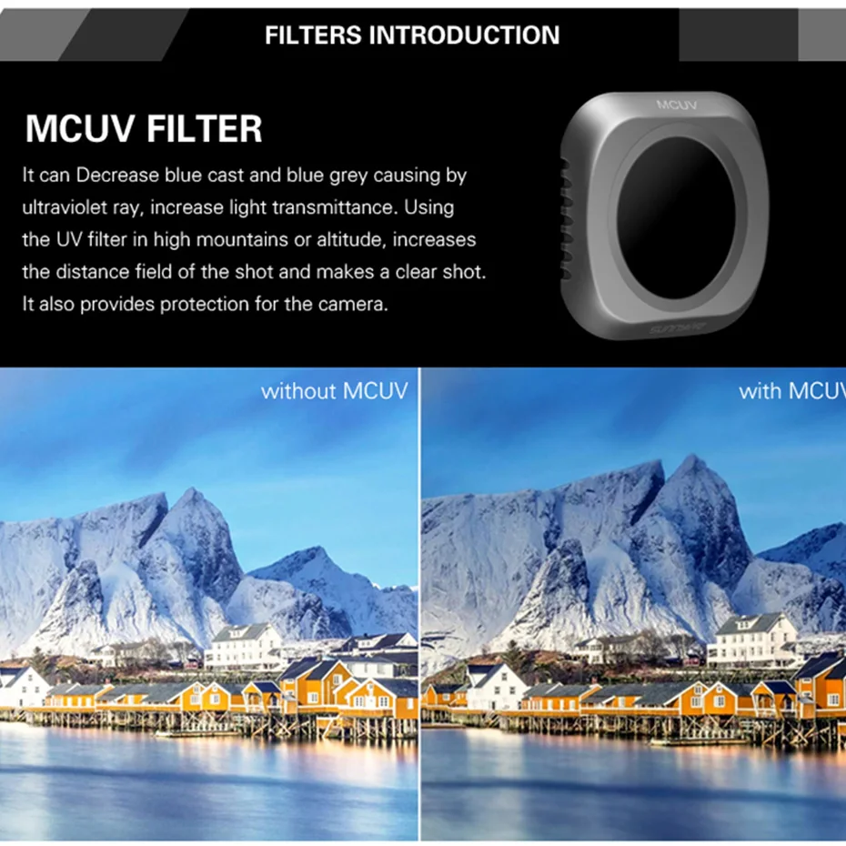 Для Mavic 2 Pro фильтр для дрона ND 4 8 16 32 CPL UV многослойная пленка с покрытием фильтры