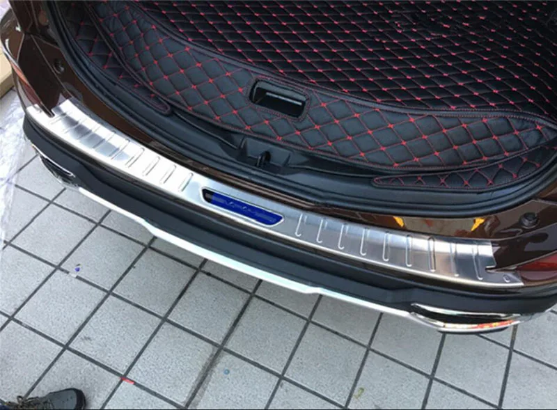 304 нержавеющая сталь задний бампер багажник Защитная Накладка на порог подходит