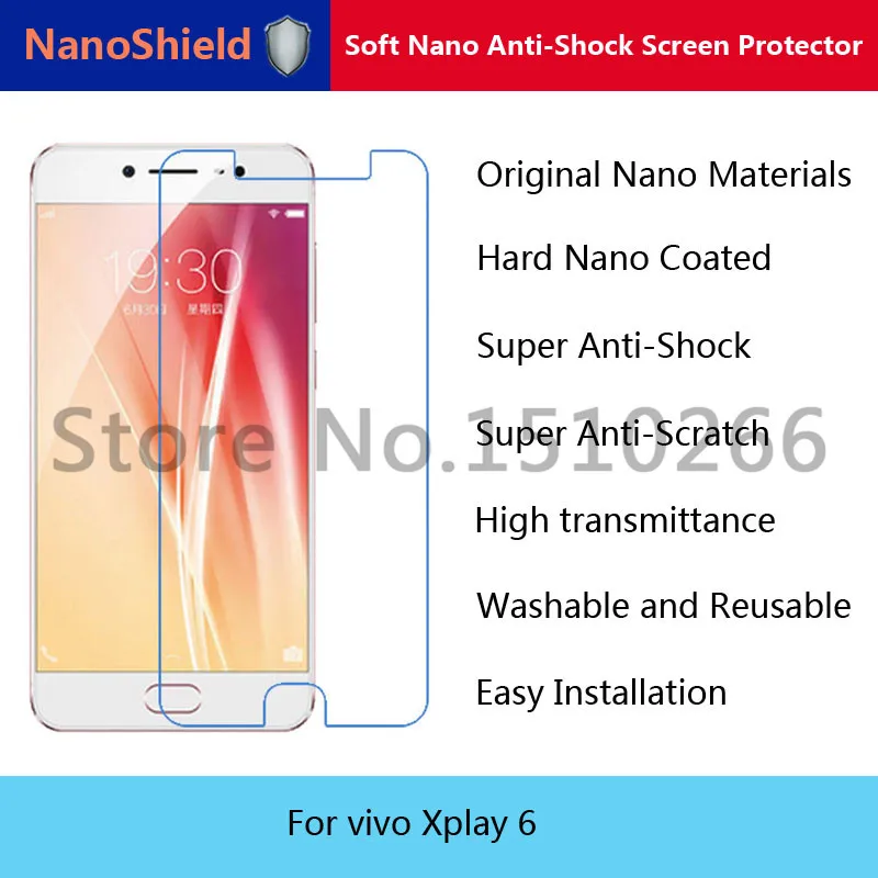 Нанощит Нано покрытием + ТПУ Мягкая Анти Шок Взрыв Протектор Экрана Мобильного Телефона Защитная Пленка для