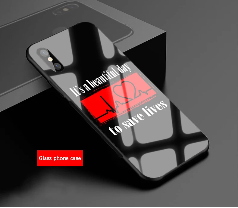 Роскошный чехол для телефона из закаленного стекла с изображением героев