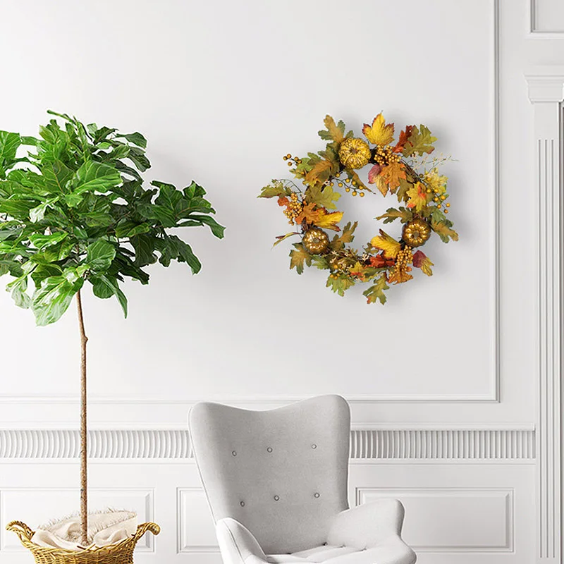 Искусственный клен венок из листьев моделирование декоративное кленовые листья