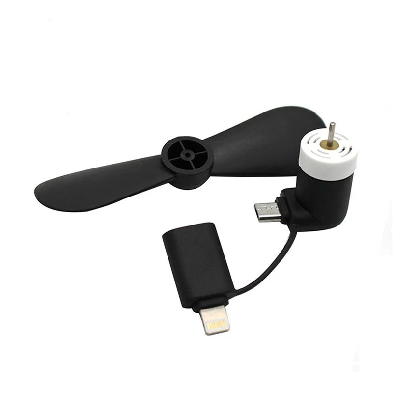 Портативный мини-вентилятор 2 в 1 с Micro USB 100 шт. | Компьютеры и офис