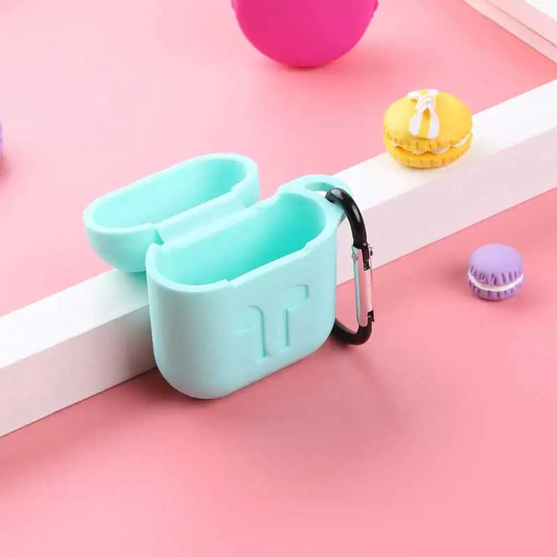 Наушники силиконовый чехол для AirPods защитный противоударный чехол Earpods чехол для Apple наушники для Airpod чехол Аксессуары