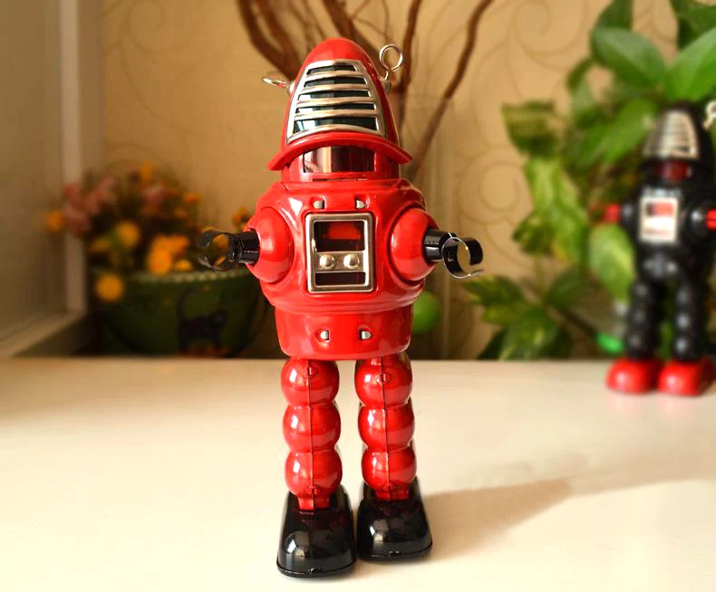 Классический ретро оловянные игрушки Robbie редкая коллекция заводных