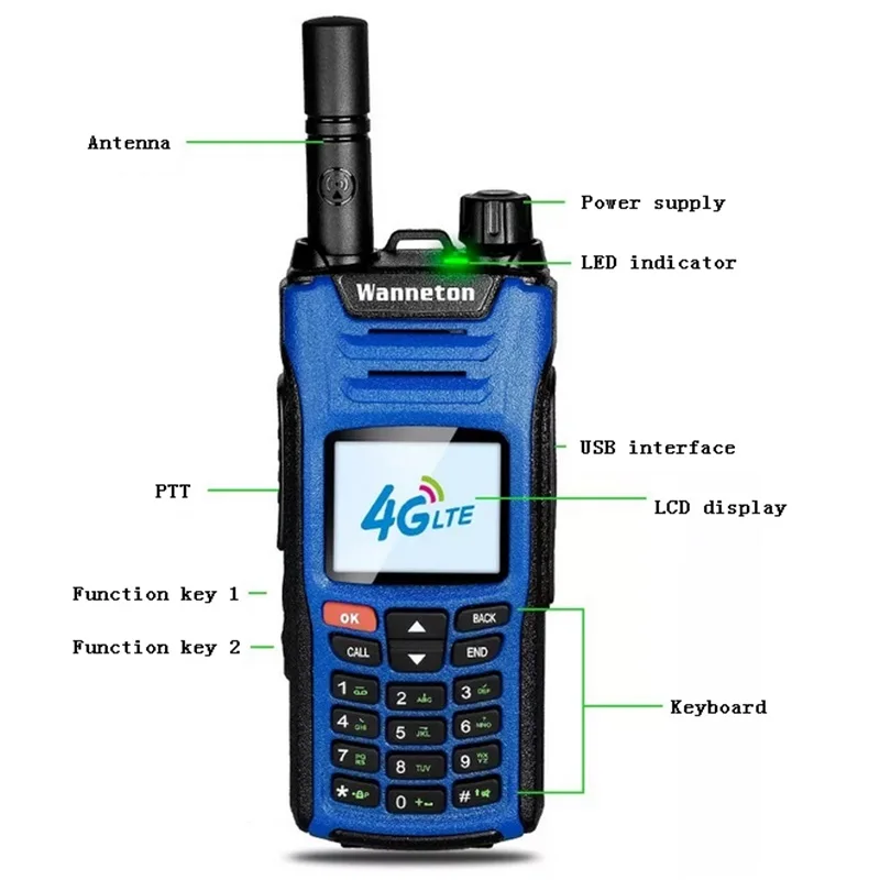 Рация BAOFENG для телефона с SIM картой 8 Вт 50 км GPS GSM WCDMA 4G LTE CB Ham радиостанция кв