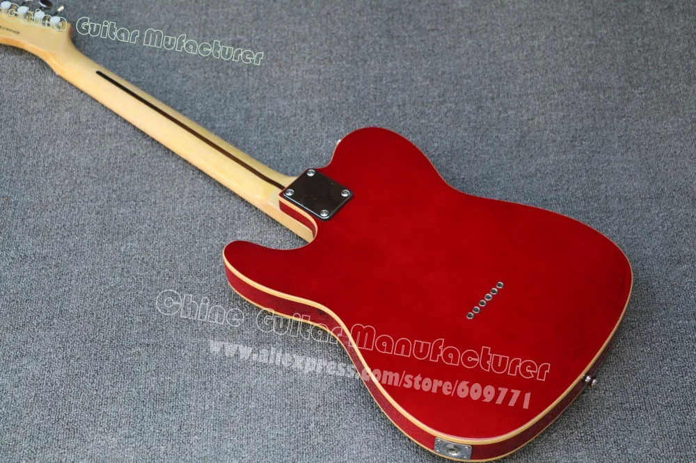 Классический custom shop Thinline Deluxe винно красная электрогитара TL гитара оптовая
