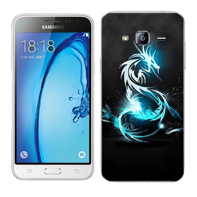 Мягкие чехлы для Samsung Galaxy J3 2016 силиконовые телефонов с изображением туманности
