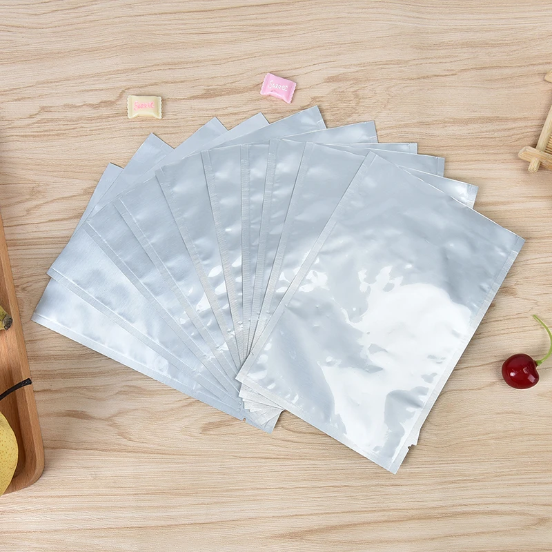 Новый 10 шт многоразовый Серебряный алюминиевый фольгированный Майларовый Мешок