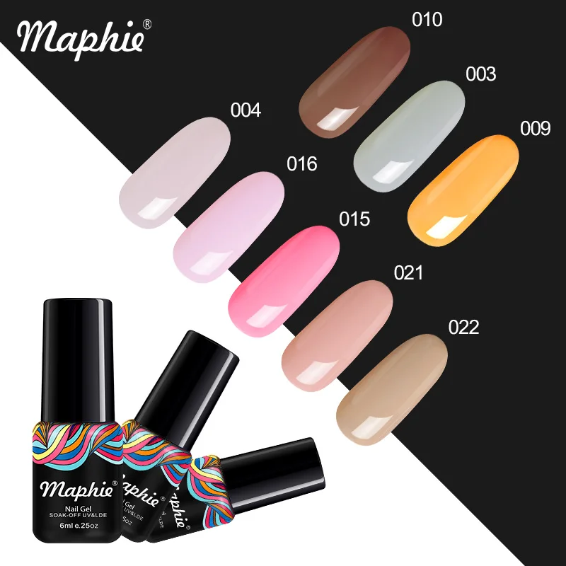 19 Maphie 8 шт./лот набор гелей для ногтей Полупостоянный УФ Гель-лак для ногтей Гибридный гель-наборы лаков впитывающий УФ-лак для ногтей - Цвет: 19