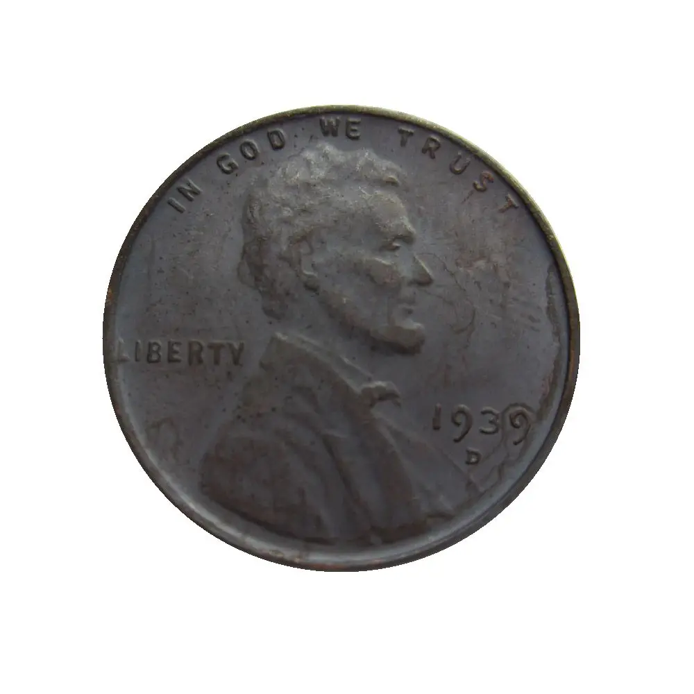 1939-D Дата 1938 1938-D 1938-S 1939-D 1940 1941 1942-S 1943 США Lincoln копии монет центов - Цвет: 1939-D